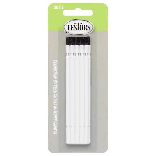 Testor 223766 Blue Economy Craft & Hobby Brushes Kit - Pack of 10
